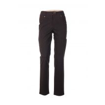 QUATTRO - Pantalon droit marron en polyester pour femme - Taille 38 - Modz