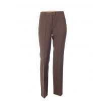 QUATTRO - Pantalon droit marron en polyester pour femme - Taille 38 - Modz