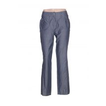 QUATTRO - Pantalon droit bleu en coton pour femme - Taille 38 - Modz
