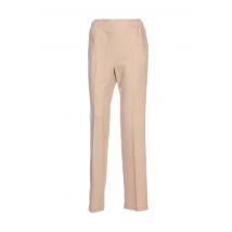 QUATTRO - Pantalon droit beige en polyester pour femme - Taille 38 - Modz