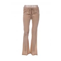 MINE DE RIEN - Pantalon droit beige en viscose pour femme - Taille 38 - Modz