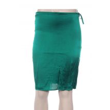 MINE DE RIEN - Jupe mi-longue vert en soie pour femme - Taille 36 - Modz