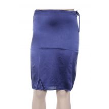 MINE DE RIEN - Jupe mi-longue bleu en soie pour femme - Taille 38 - Modz