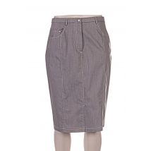 PAUPORTÉ - Jupe mi-longue gris en coton pour femme - Taille 42 - Modz