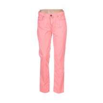 MENSI COLLEZIONE - Pantalon slim rose en coton pour femme - Taille 38 - Modz