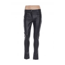 MENSI COLLEZIONE - Pantalon slim noir en polyester pour femme - Taille 38 - Modz