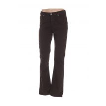 MENSI COLLEZIONE - Pantalon slim marron en coton pour femme - Taille 38 - Modz