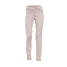 BASLER - Pantalon slim beige en coton pour femme - Taille 36 - Modz