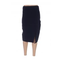 MARIE-SIXTINE - Jupe mi-longue bleu en coton pour femme - Taille 34 - Modz