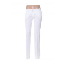 POUPÉE DE SOIE - Pantalon droit blanc en polyester pour femme - Taille 40 - Modz