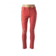 GAUDI - Pantalon slim rouge en coton pour femme - Taille W25 - Modz