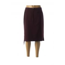 PAUSE CAFE - Jupe mi-longue rouge en polyester pour femme - Taille 42 - Modz