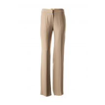ARMANI - Pantalon droit beige en acetate pour femme - Taille 36 - Modz