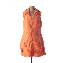 GLAMZ - Tunique sans manche orange en polyester pour femme - Taille 42 - Modz