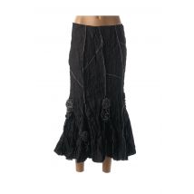 GLAMZ - Jupe longue noir en polyester pour femme - Taille 42 - Modz