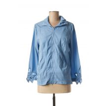 VIRGINIE & MOI - Veste casual bleu en polyamide pour femme - Taille 44 - Modz