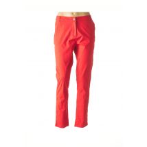 AGATHE & LOUISE - Pantalon slim rouge en coton pour femme - Taille 40 - Modz