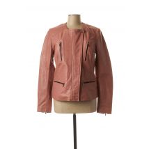 ROSE GARDEN - Veste en cuir rose en cuir pour femme - Taille 36 - Modz