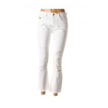 APRIL 77 - Jeans bootcut blanc en coton pour femme - Taille W30 - Modz