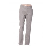 TONI - Pantalon droit beige en coton pour femme - Taille 46 - Modz
