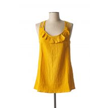 L33 - Débardeur jaune en polyester pour femme - Taille 44 - Modz