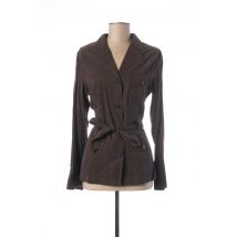 TEENFLO - Blazer marron en autre matiere pour femme - Taille 36 - Modz