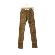 APRIL 77 - Pantalon casual beige en coton pour femme - Taille W24 - Modz
