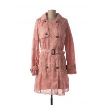 VIRGINIE & MOI - Manteau long rose en polyester pour femme - Taille 38 - Modz