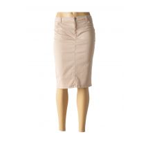 NINATI - Jupe mi-longue beige en coton pour femme - Taille 46 - Modz
