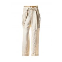 TWINSET - Pantalon droit beige en viscose pour femme - Taille 42 - Modz