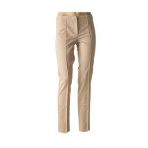 MAXMARA - Pantalon slim beige en coton pour femme - Taille 42 - Modz