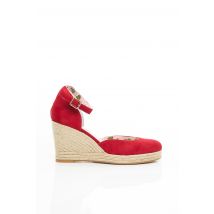 MELLOW YELLOW - Espadrilles rouge en cuir pour femme - Taille 42 - Modz