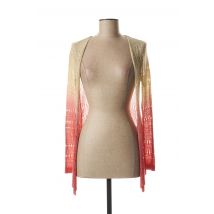 ET COMPAGNIE - Gilet manches longues rose en acrylique pour femme - Taille 38 - Modz