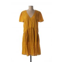 KANOPE - Robe mi-longue jaune en viscose pour femme - Taille 34 - Modz