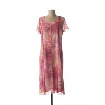 GUY DUBOUIS - Robe mi-longue rose en polyester pour femme - Taille 42 - Modz