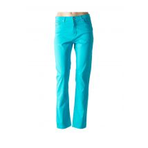 FUEGO WOMAN - Pantalon droit bleu en coton pour femme - Taille 38 - Modz