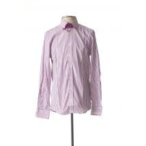 JUPITER - Chemise manches longues violet en coton pour homme - Taille S - Modz