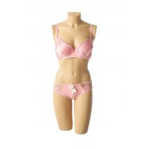 HANA - Ensemble lingerie rose en polyamide pour femme - Taille 80B M - Modz