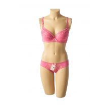 HANA - Ensemble lingerie rose en polyamide pour femme - Taille 100C XXL - Modz