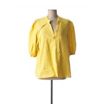 AN' GE - Blouse jaune en coton pour femme - Taille 38 - Modz