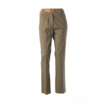GUY DUBOUIS - Pantalon droit vert en coton pour femme - Taille 42 - Modz