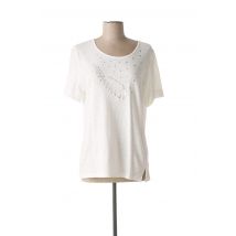 MERI & ESCA - T-shirt beige en coton pour femme - Taille 40 - Modz