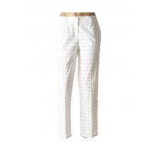 MARELLA - Pantalon droit blanc en coton pour femme - Taille 36 - Modz