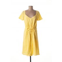 LOLA ESPELETA - Robe mi-longue jaune en coton pour femme - Taille 34 - Modz