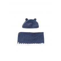 P'TIT BISOU - Bonnet bleu en coton pour garçon - Taille 3 M - Modz