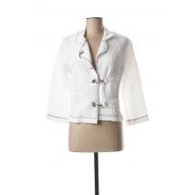 LO! LES FILLES - Veste casual blanc en coton pour femme - Taille 38 - Modz