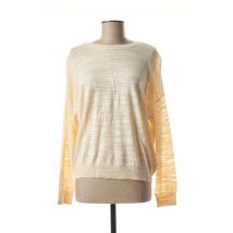 PABLO - Pull beige en coton pour femme - Taille 40 - Modz
