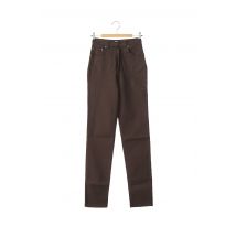 BUFFALO - Pantalon droit marron en coton pour femme - Taille 38 - Modz