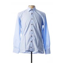 JUPITER - Chemise manches longues bleu en coton pour homme - Taille S - Modz