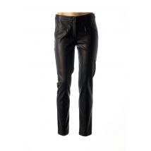 LAUREN VIDAL - Pantalon slim noir en polyurethane pour femme - Taille 38 - Modz